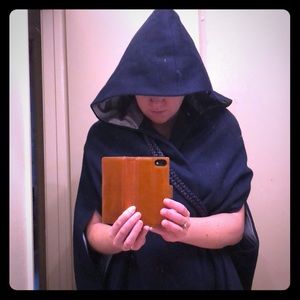 Blue cape cloak